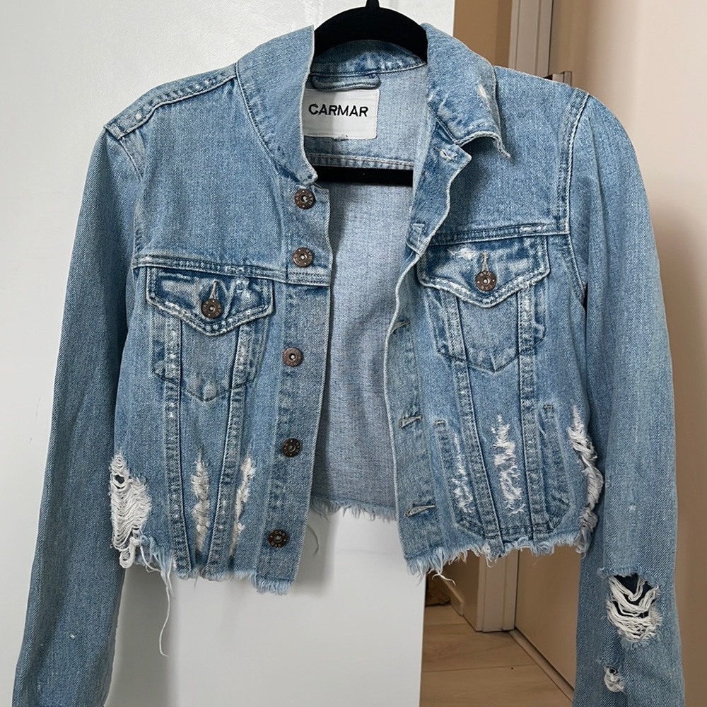 Carmar Cropped Denim Jacket